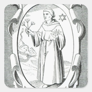 Sticker Carré Portrait de Roger Bacon