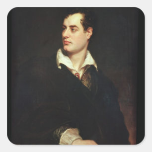 Sticker Carré Portrait de seigneur Byron (1788-1824) (huile sur