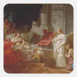 Sticker Carré Portrait de Suger, Abbé de Saint-Denis (1082-1152)