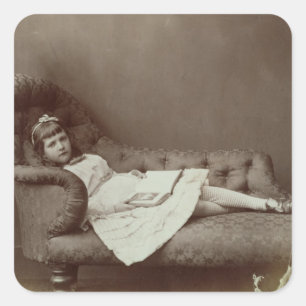 Sticker Carré Portrait de Xie Kitchin (imprimé albumen)