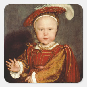 Sticker Carré Portrait d'Edouard VI en tant qu'enfant, c.1538