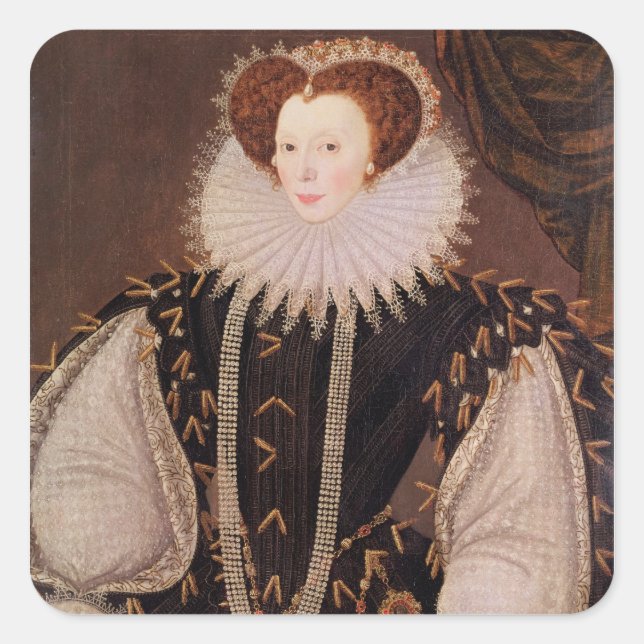 Sticker Carré Portrait d'Elizabeth Sydenham (Devant)