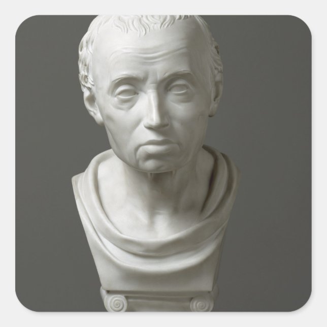 Sticker Carré Portrait d'Emmanuel Kant, 1801 (Devant)