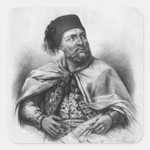 Sticker Carré Portrait d'Ibrahim Pasha, 1840