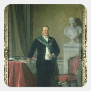 Sticker Carré Portrait du comte Camillo Berso de Cavour