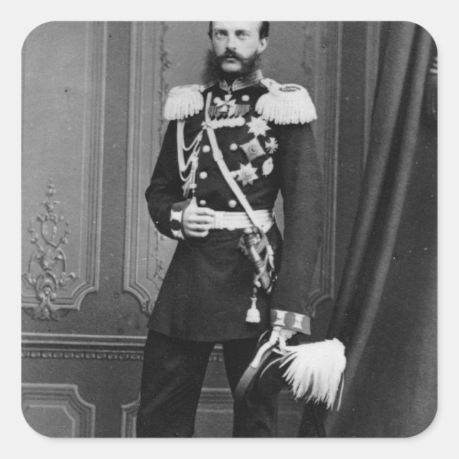 Sticker Carré Portrait du Grand Duc Michael Nikolaevich (Devant)