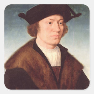 Sticker Carré Portrait d'un homme inconnu, 1520 (huile sur le