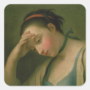 Sticker Carré Portrait d'une femme 2