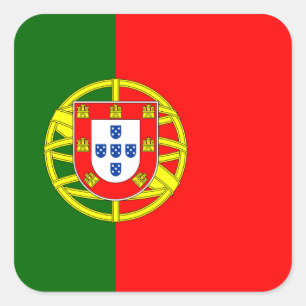 Sticker Carré Portugal National World Flag