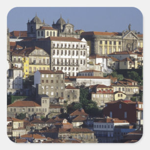 Sticker Carré Portugal, Porto (Porto). Maisons historiques et