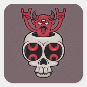 Sticker Carré Possédé