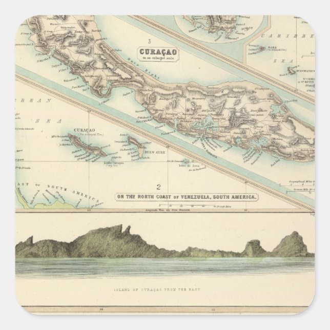 Sticker Carré Possessions néerlandaises (Devant)