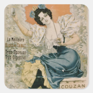 Sticker Carré Poster advertising 'Brault Natural Mineral Water f