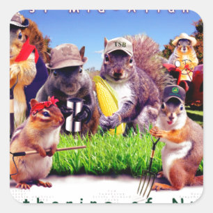 Sticker Carré Poster du BST