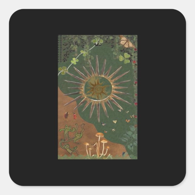 Sticker Carré Poster Whimsigoth Swirl (Devant)