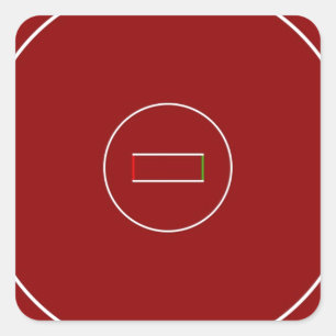 Sticker Carré Pot de lutte