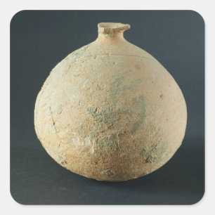 Sticker Carré Pot en terre cuite, Kalibangan, 2300-1750 avant JC