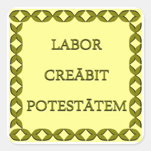 STICKER CARRÉ POTESTORIE CREABIT EN TRAVAIL