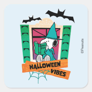 Sticker Carré Potions Magiques de Snoopy Peanuts Halloween