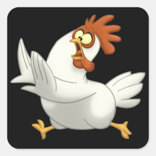 Sticker Carré Poulet