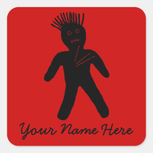 Sticker Carré Poupée vaudou