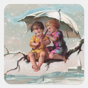 Sticker Carré pour enfants Treetop