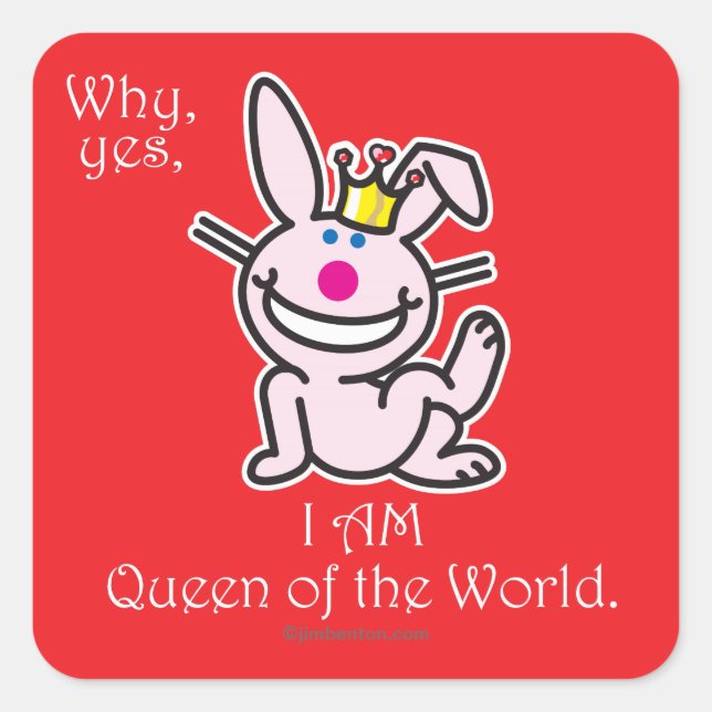 Sticker Carré Pourquoi oui (Devant)