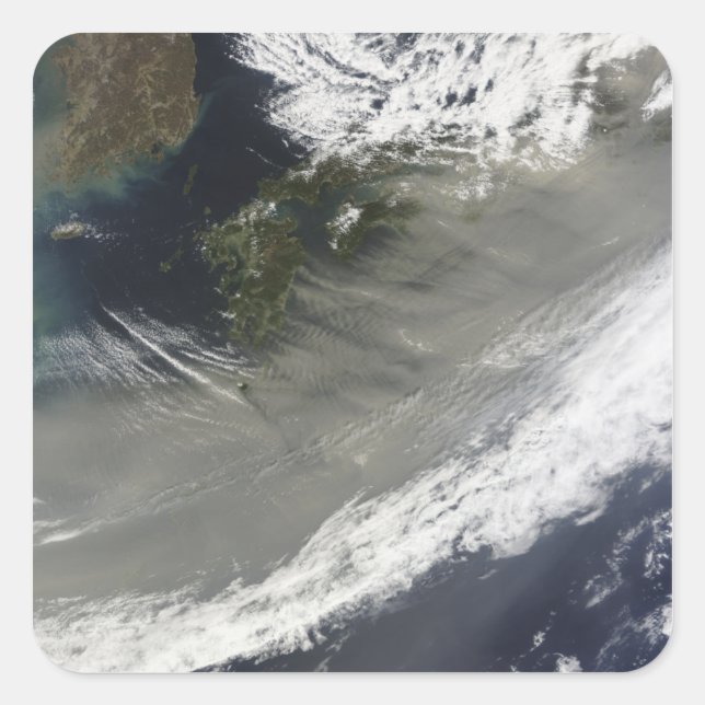 Sticker Carré Poussière au Japon (Devant)