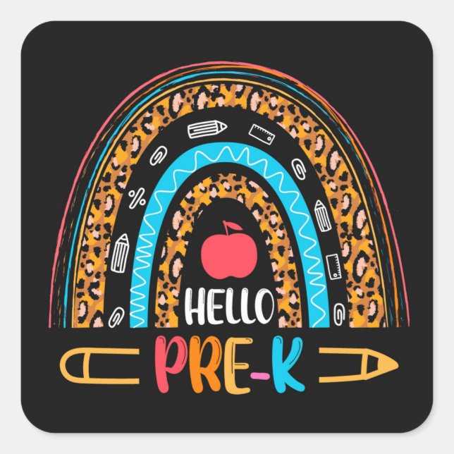 Sticker Carré Pré K (Devant)