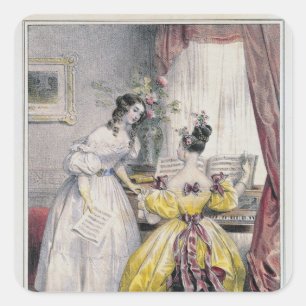 Sticker Carré Prélude, de "DES Femmes de journal", 1830-48