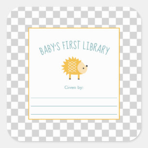 Sticker Carré Première bibliothèque de livres pour bébé de Héris