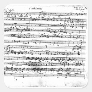 Sticker Carré Premiere Sonate pour violon et clavecin