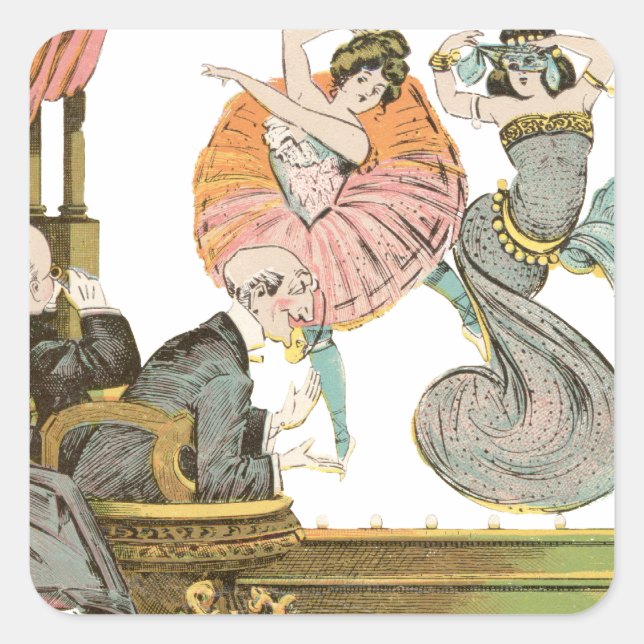 Sticker Carré Prendre les vues. (Devant)