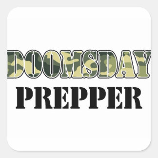 Sticker Carré Prepper DoomsDay