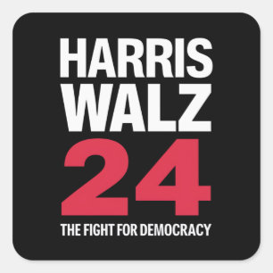 Sticker Carré Président Elect Kamala Harris & Tim Walz 2024