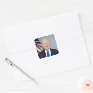 Sticker Carré Président Joe Biden Portrait Officiel 2021