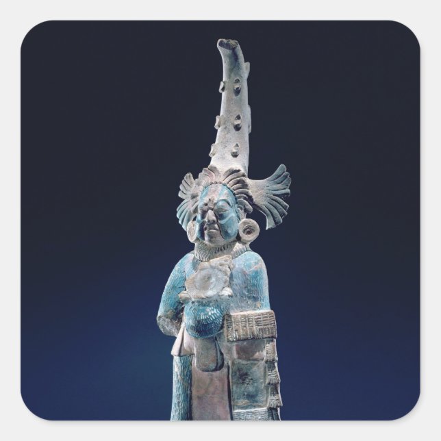 Sticker Carré Prêtre en robes cérémonielles, île de Jaina (Devant)