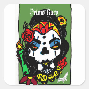 Sticker Carré Primo Raro espagnol Kousin Freaky