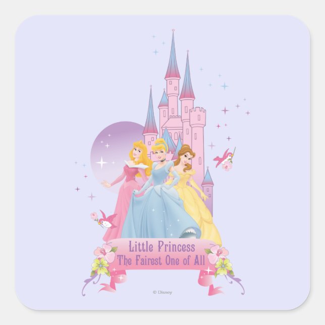 Sticker Carré Princesse Disney | Château de Dream (Devant)