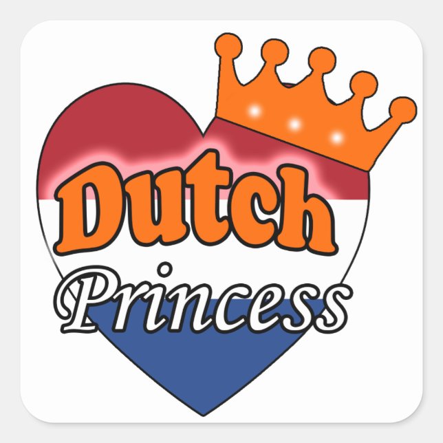 Sticker Carré Princesse hollandaise (Devant)