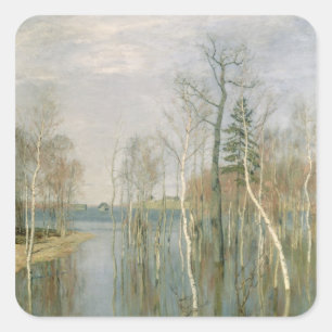 Sticker Carré Printemps, Eau haute, 1897