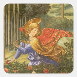 Sticker Carré Procession de l'Ange Magi par Benozzo Gozzoli