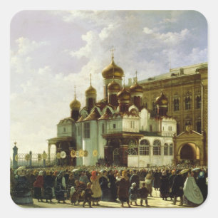 Sticker Carré procession de Pâques à l'Annonciation Maria