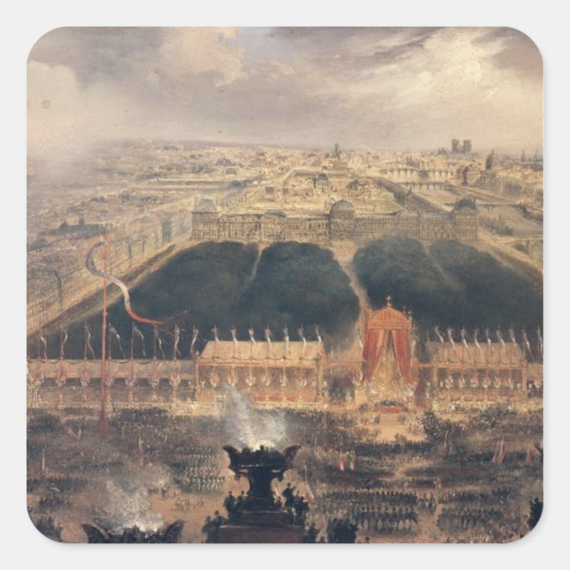 Sticker Carré Proclamation de la Deuxième République, 1848 (Devant)