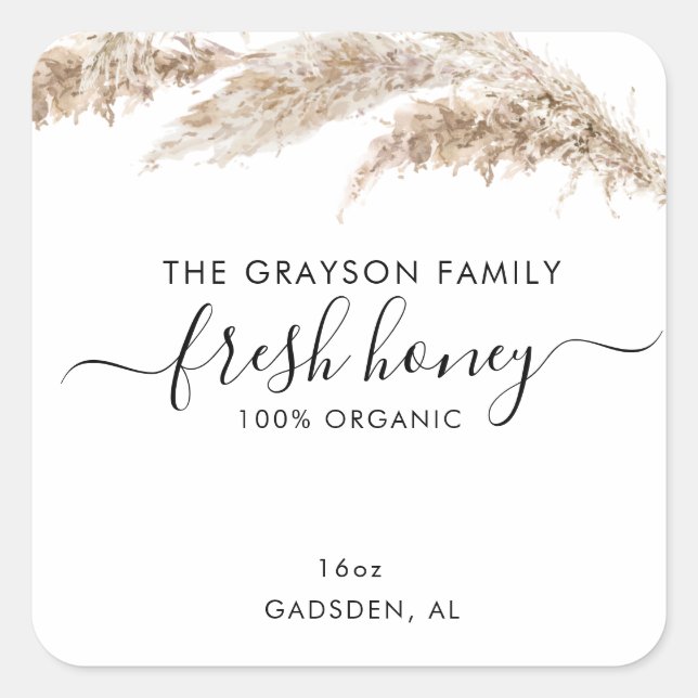 Sticker Carré Product Labels (Devant)