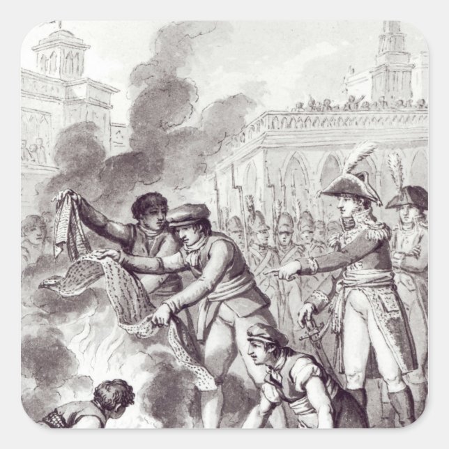 Sticker Carré Produits anglais brûlés à Amsterdam (Devant)