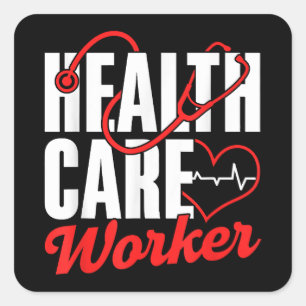 Sticker Carré Professionnel de la santé Gratuit universel aborda