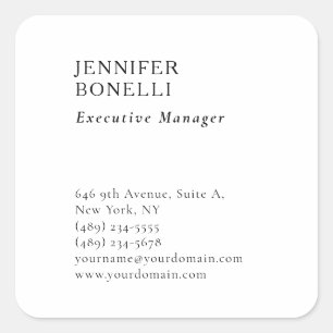 Sticker Carré Professionnel minimaliste moderne tendance