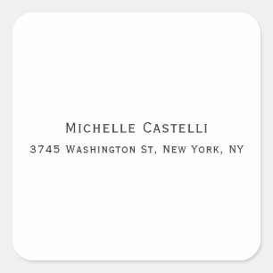 Sticker Carré Professionnel Unique Classique Simple