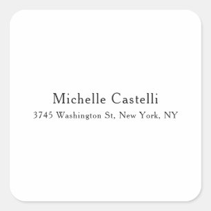 Sticker Carré Professionnel Unique Classique Simple